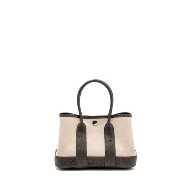 Hermès Neo Garden Party 23 Canvas/Negonda Ecru-beige/Ebene Shw Stamp W in Brown Canvas from EMIER, photo 1 of 1