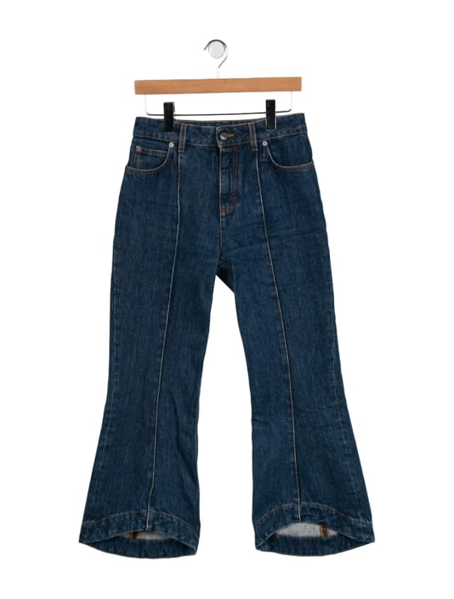 Bally High-Rise Flared Jeans in blue from The RealReal, photo 1 of 1