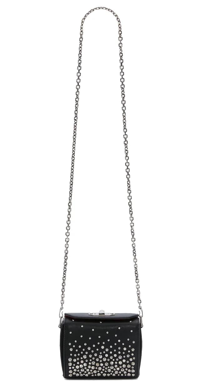 Alexander McQueen Box Bag Nano Meteor, Black/Silver, image 1 of 1 from Cultstatus