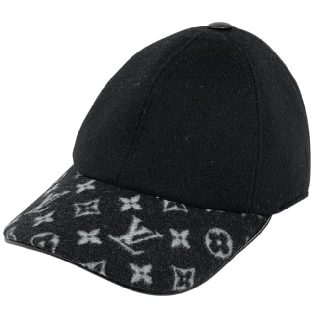 Louis Vuitton Cap & Dress Hat Monogram Wool Silk Black in Black Silk from The Reluxe, photo 1 of 1