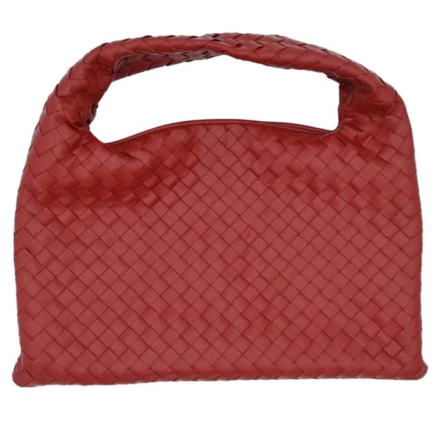 Bottega Veneta Red Intrecciato Leather Hobo Bag in Red Woven leather from Clotheshorse Anonymous, photo 1 of 1