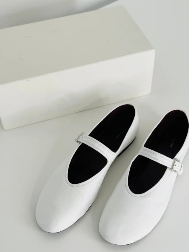 The Row Leather Mary Jane Ballet Flats - Size 40.5 in Leather from Edit Second Hand, photo 1 of 1