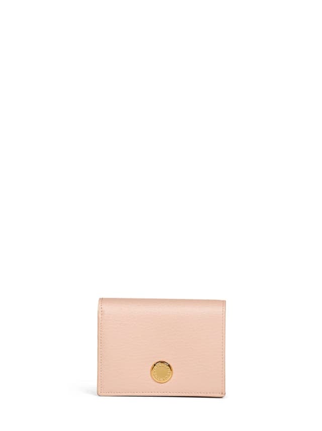 Stella McCartney Bi-Fold Logo Embossed Wallet — Pink Polyamide & Purses in Pink Leather from HEWI, photo 1 of 1