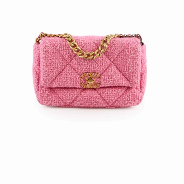 Small Chanel 19 in Pink Tweed from The Purse Affair, photo 1 of 1