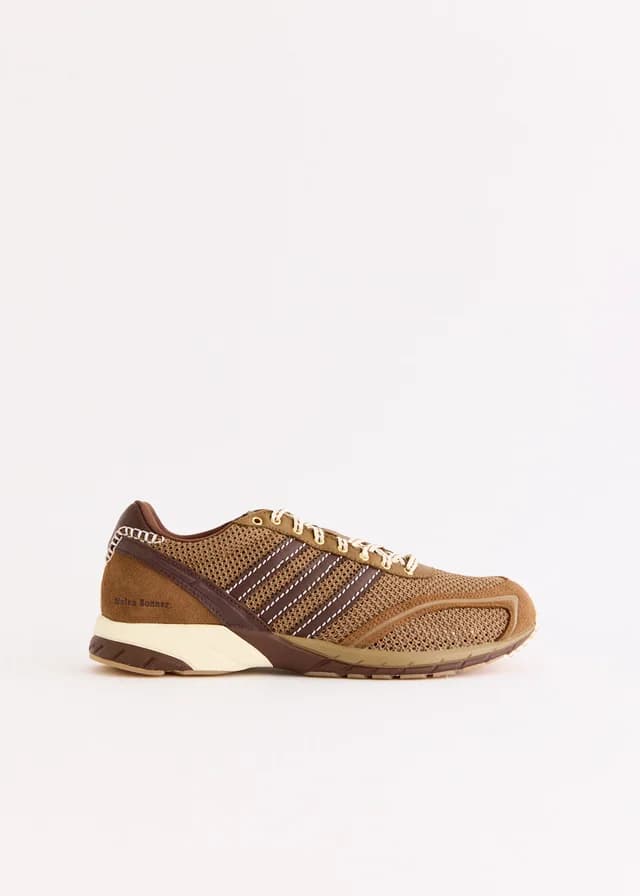 Adidas x Wales Bonner Adizero Adois Mesh 'Auburn' Sneakers in auburn/cream white/wonder quar, image 1 of 1 from Incu