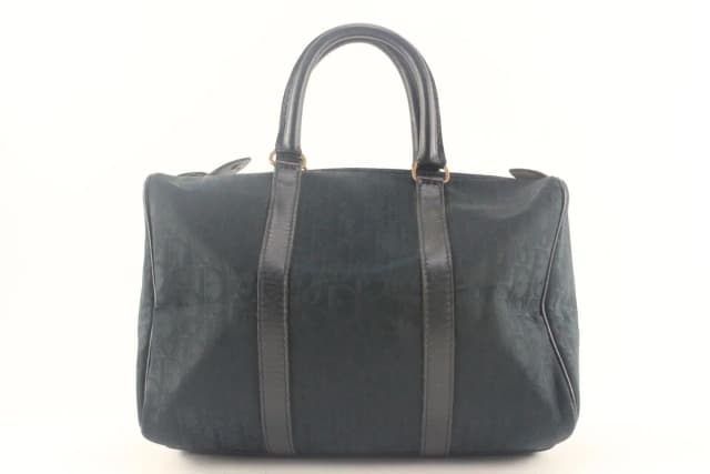 Dior Navy Embossed Nubuck Boston Bag in Navy Suede from Bagriculture, photo 1 of 1