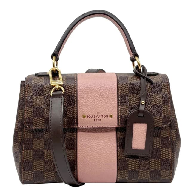 Louis Vuitton Bond Street BB Damier Ebene Crossbody Bag Magnolia in Brown Canvas from Dallas Designer Handbags, photo 1 of 1