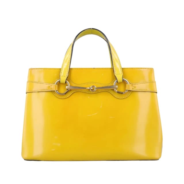 Gucci Bright Bit Yellow Patent Handbag in Yellow Patent leather from The Reluxe, photo 1 of 1