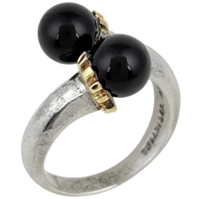 Tiffany & Co. Ring 18k Silver Onyx Black in Black from The Reluxe, photo 1 of 1