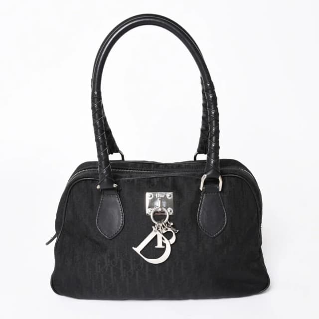 Dior Lovely Handbag Trotter Black Galliano in Black Canvas from The Reluxe, photo 1 of 1