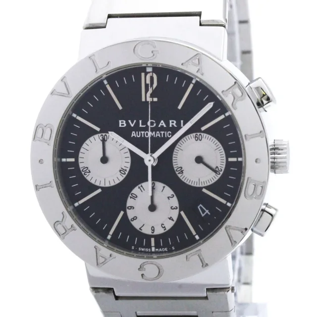 BVLGARI BVLGARI- Chronograph Automatic Watch BB38SSCH Polished in Black from Elady, photo 1 of 1