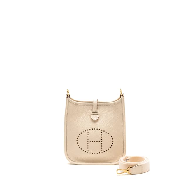 Hermès mini evelyne clemence nata GHW stamp W in Clemence leather from EMIER, photo 1 of 1