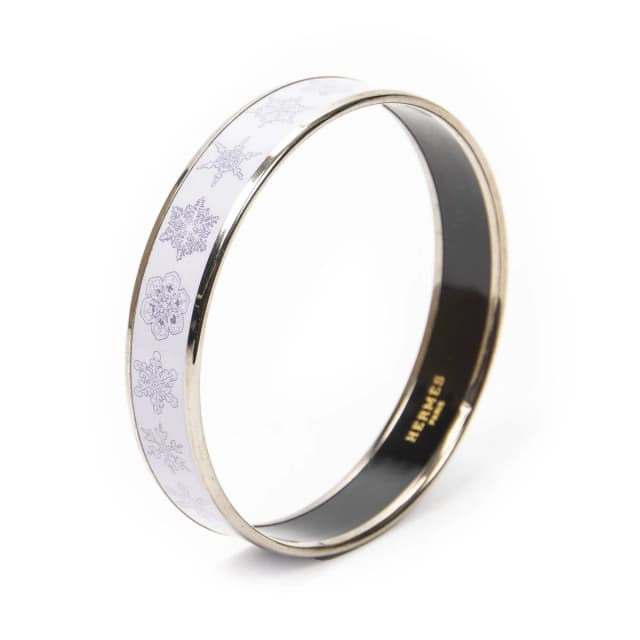 Hermès Enamel Bangle Lilacsilver Plating Bracelet from The Reluxe, photo 1 of 1