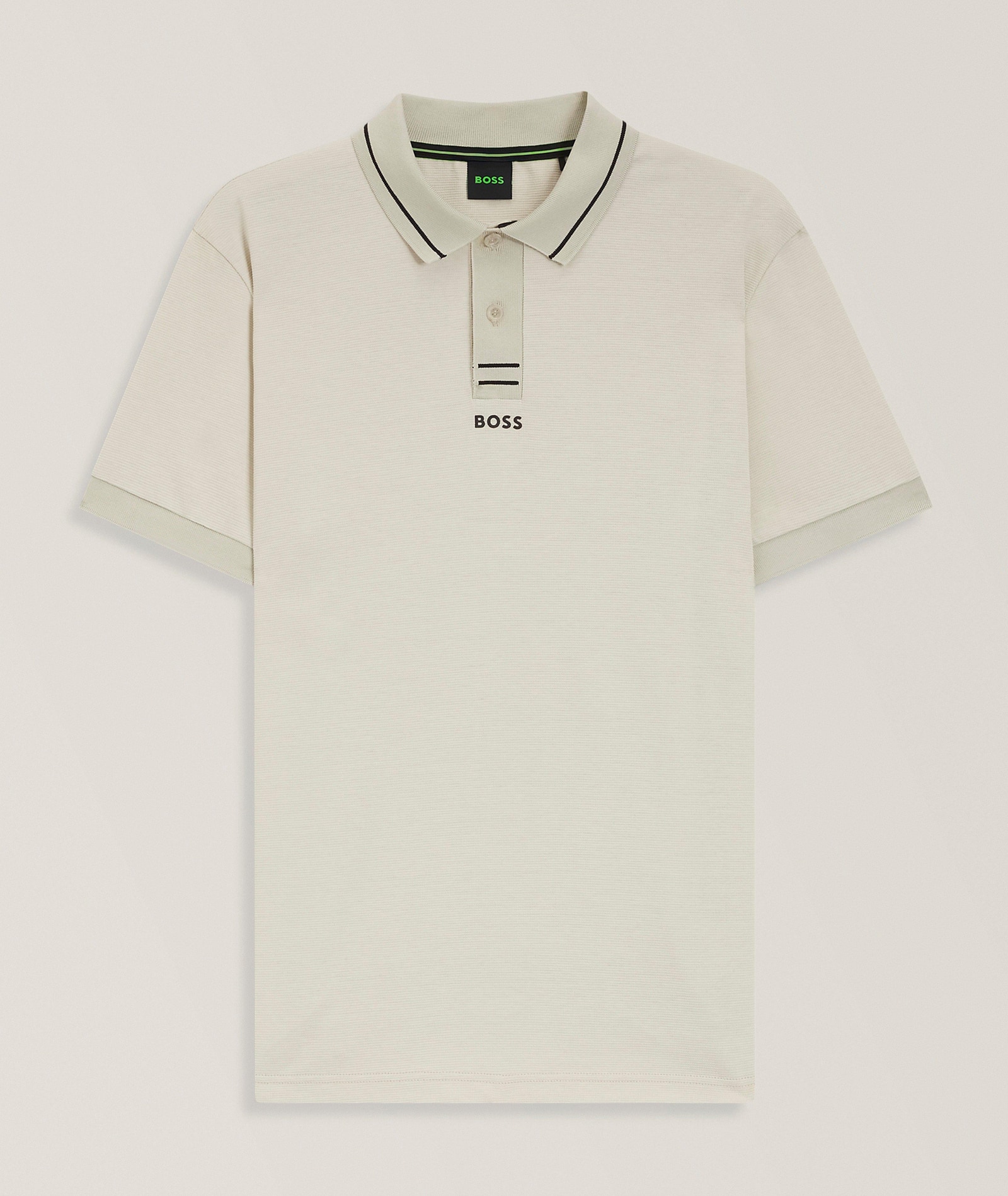 BOSS Slim-Fit Paule Cotton Piqué Polo in Beige, image 1 of 1 from Harry Rosen