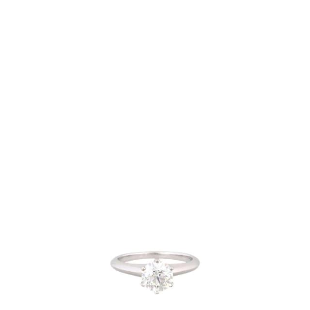 Tiffany & Co. Setting Solitaire Diamond Platinum Ring from Luxe.It.Fwd, photo 1 of 1