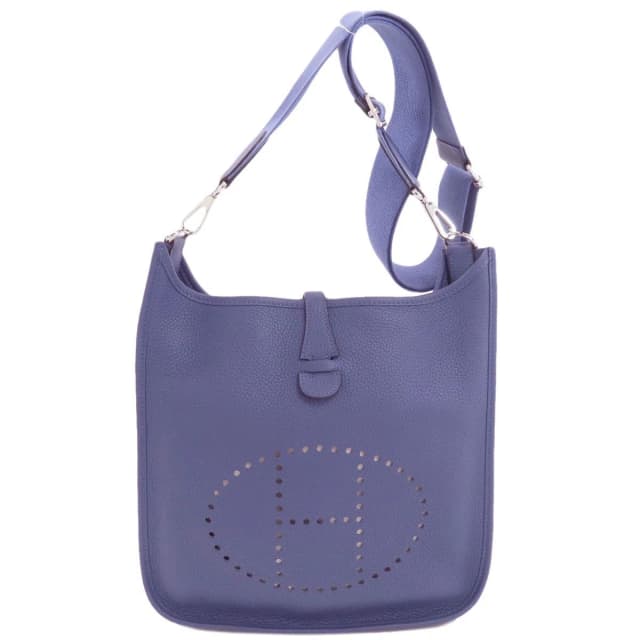 Hermès Evelyne 3 PM Silver Shoulder Bag Taurillon in Silver from The Reluxe, photo 1 of 1