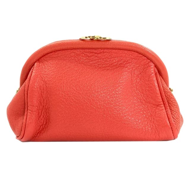 Bvlgari Pouch Leather Red in Red Leather from The Reluxe, photo 1 of 1