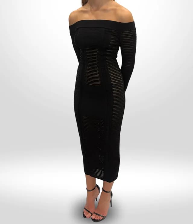 Balmain Vintage Black Dress Sz S in Black from Revivre Luxury Consignment, photo 1 of 1