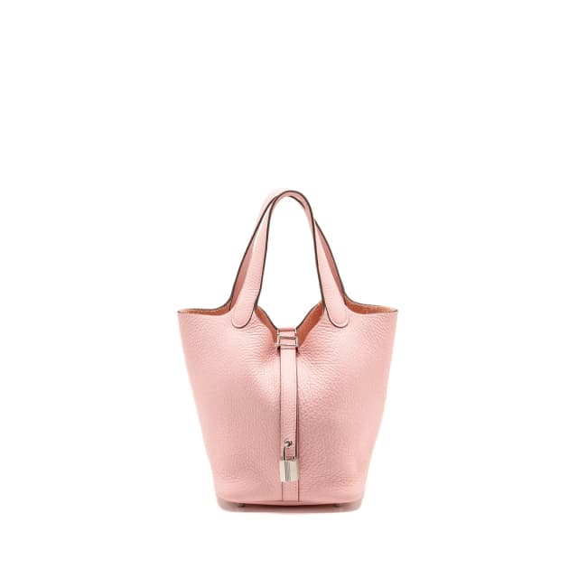 Hermès Picotin 18 Lock Bag Clemence 3Q Rose Sakura SHW Stamp U in Pink Clemence leather from EMIER, photo 1 of 1