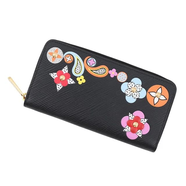 Louis Vuitton Epi Flower Zippy Wallet Black in Black from The Reluxe, photo 1 of 1