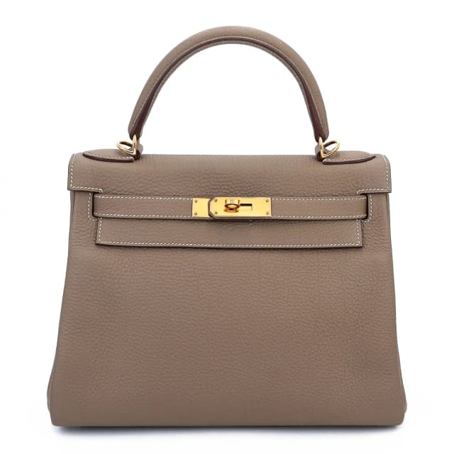 Hermès Kelly 28 Etoupe (18) in Taupe Togo leather from Ginza Xiaoma, photo 1 of 1