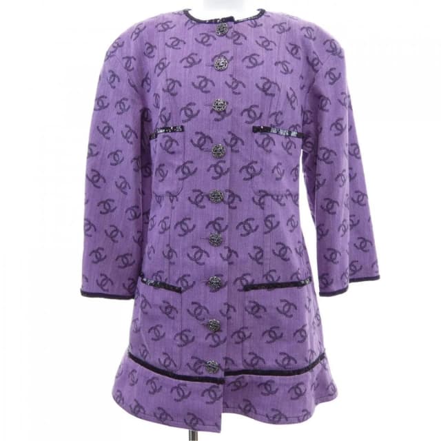 Chanel Collarless Jacket Purple in Purple from The Reluxe, photo 1 of 1