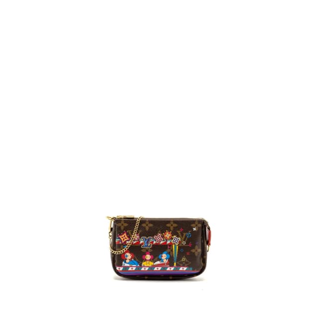 Louis Vuitton 2020 Mini Pochette 2020 Christmas Animation Bumper Cars Monogram Canvas GHW in Coated canvas from EMIER, photo 1 of 1