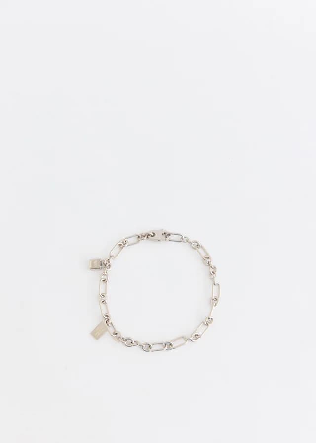 Acne Studios Ainlock Necklace in VINTAGE SILVER, image 1 of 1 from Incu