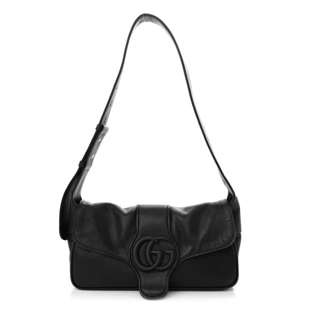 Gucci Aphrodite Small Goatskin Leather Bag - Black in Black Goatskin from H&T, photo 1 of 1