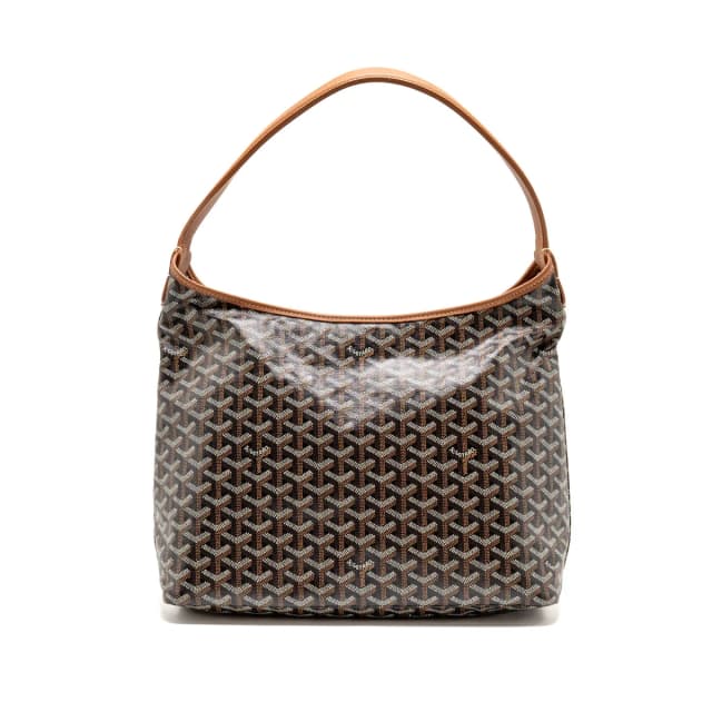 Goyard Boheme Hobo Bag Goyardine Canvas/Calfskin Black/Brown Shw in Black Calfskin from EMIER, photo 1 of 1