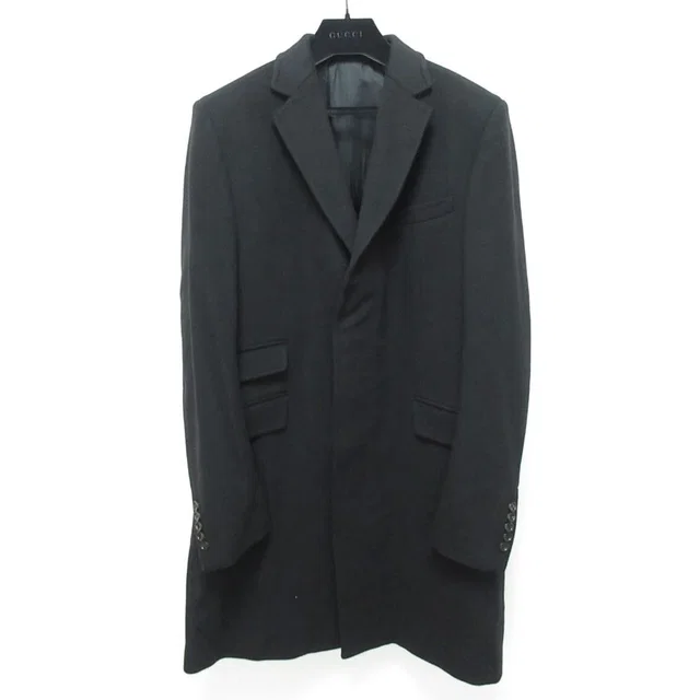 Gucci Chesterfield Over Coat Black in Black Wool from The Reluxe, photo 1 of 1