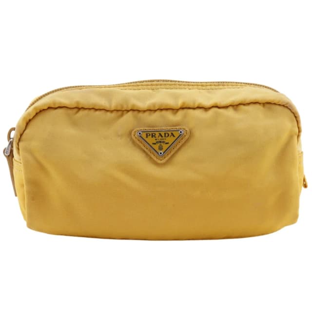 Prada Yellow Pouch in Yellow Nylon from The Reluxe, photo 1 of 1