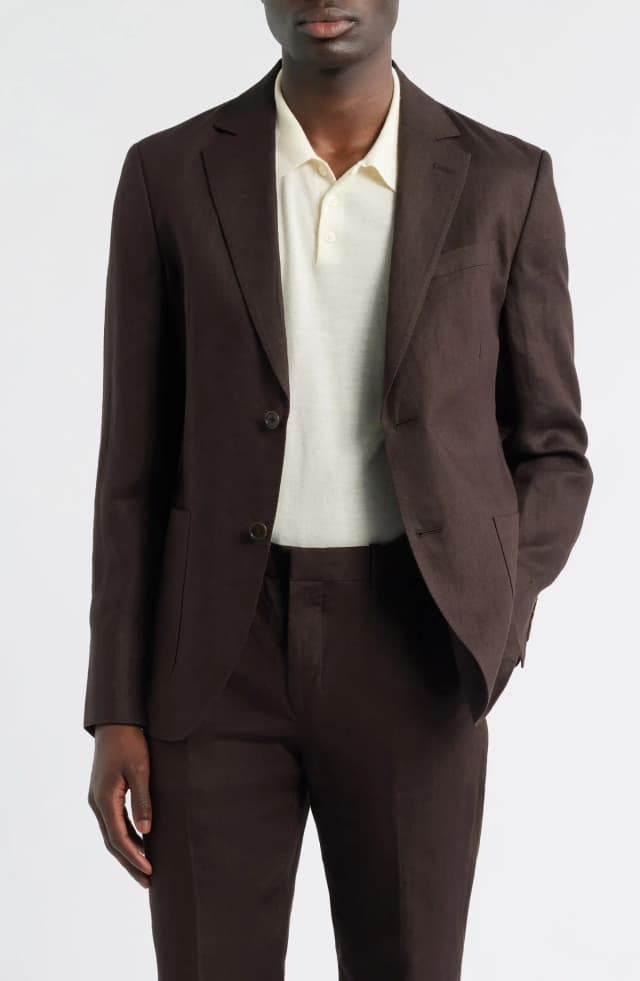 Nordstrom Henrik Trim Fit Solid Italian Linen Suit Separate Jacket, image 1 of 1 from Nordstrom Rack