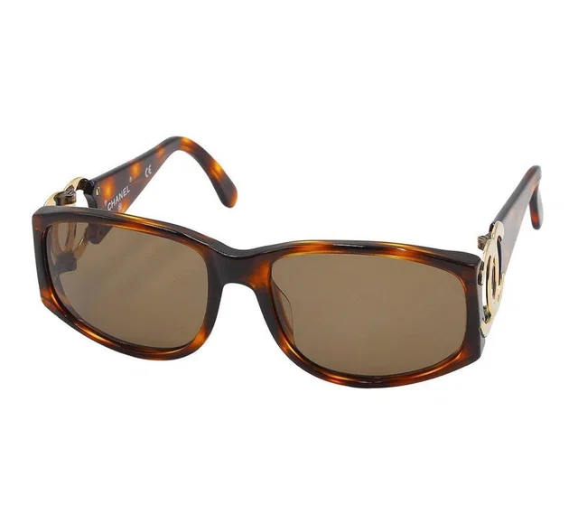 Chanel Side CC Logo Tortoiseshell Sunglasses Eyewear from The Reluxe, photo 1 of 1