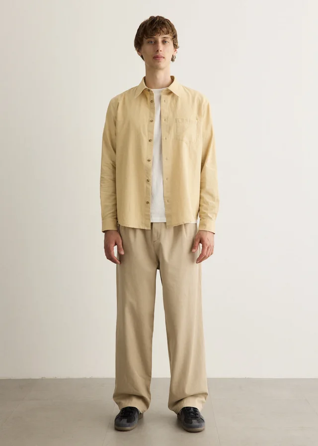 A.P.C. Harris Shirt in BAA BEIGE, image 1 of 1 from Incu