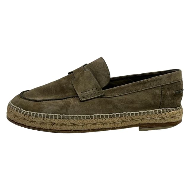 Hermès Trip Slip-On Loafers Dark Brown Espadrille in Brown Suede from The Reluxe, photo 1 of 1