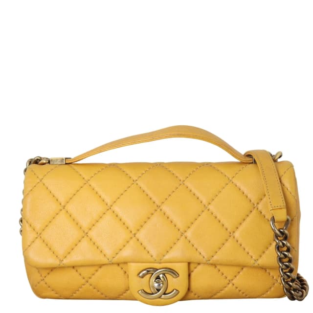 Chanel CC Top Handle Flap Bag in Calfskin from Luxe.It.Fwd, photo 1 of 1