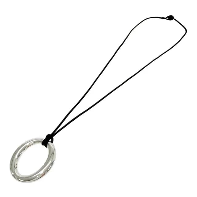 Tiffany & Co. Silver Seviana Silk Code Necklace in Silver Silk from The Reluxe, photo 1 of 1