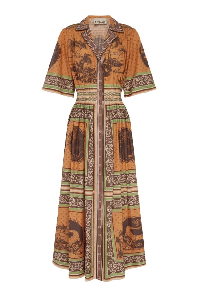 2601 - SUMMER 26 ALBERTA SMOCKED SHIRTDRESS, image 1 of 1 from Alemais