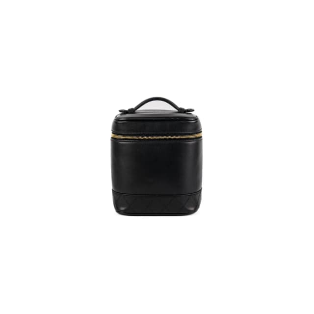 Chanel Vintage Vanity Leather Black in Black Leather from The Purse Affair, photo 1 of 1