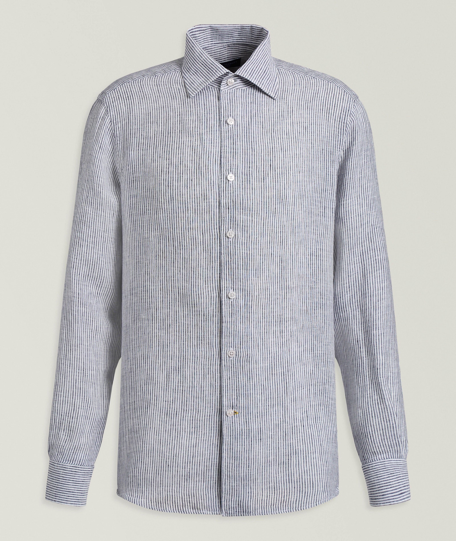 Robert Talbott Morgan Striped Linen Shirt in Blue Linen & Linen Blends, image 1 of 1 from Harry Rosen