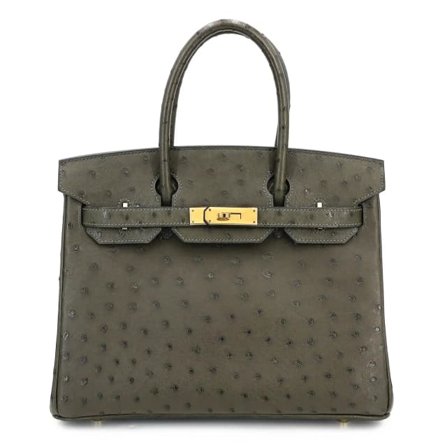 Hermès Birkin 30 Vert Veronese (6H) in Green Ostrich from Ginza Xiaoma, photo 1 of 1