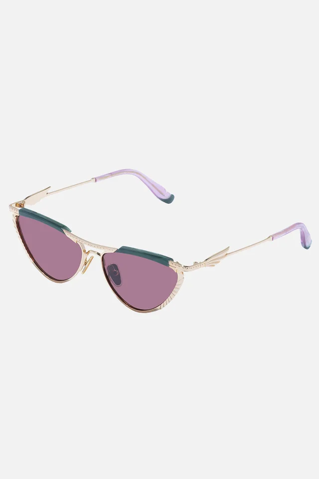 Camilla eBoutique PYRAMID PARAMOUR SUNGLASSES EMERALD MARBLE, image 1 of 1 from CAMILLA
