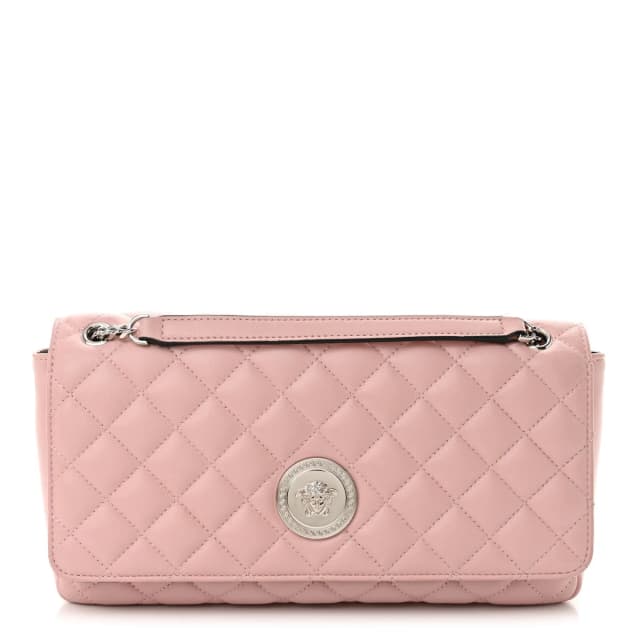 Versace La Medusa Lambskin Leather Bag - Pink in Pink Lambskin from H&T, photo 1 of 1