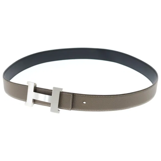 Hermès Constance Logo Buckle Reversible Belt Black Brown in Black from The Reluxe, photo 1 of 1
