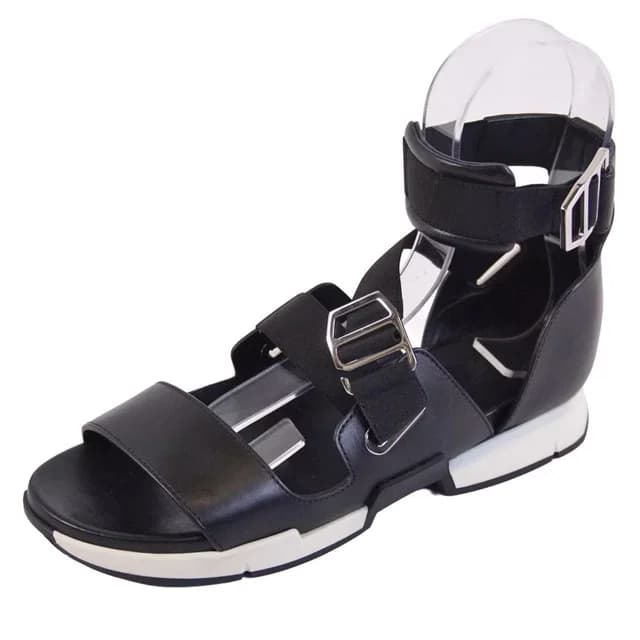 Hermès Sandals Ankle Strap Leather Shoes in Leather from The Reluxe, photo 1 of 1
