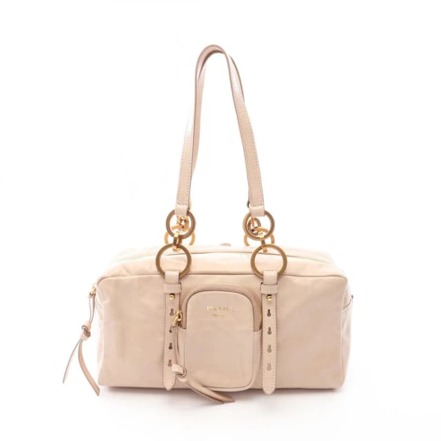 Prada Shoulder Bag Tangle Beige Leather Top Handle in Beige Leather from The Reluxe, photo 1 of 1