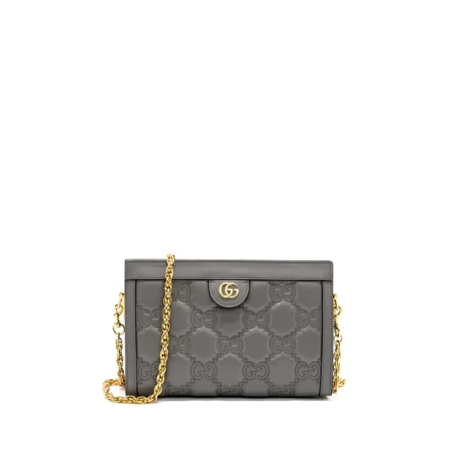 Gucci chain crossbody bag calfskin grey LGHW in Grey Calfskin from EMIER, photo 1 of 1