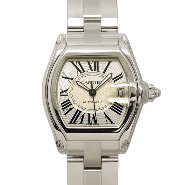 Cartier Roadster LM Watch Date Silver Automatic in Silver from The Reluxe, photo 1 of 1