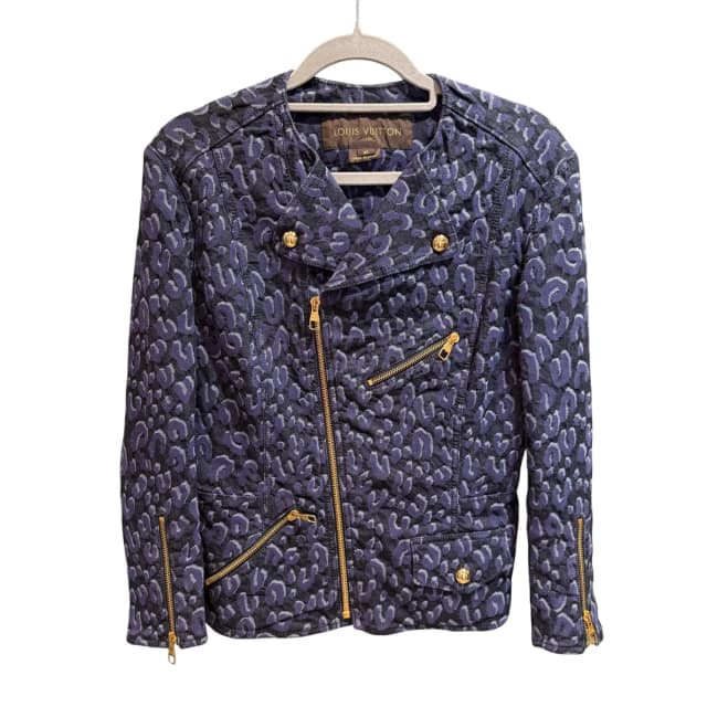 Louis Vuitton biker jacket size 40 in Denim from Revivre Luxury Consignment, photo 1 of 1